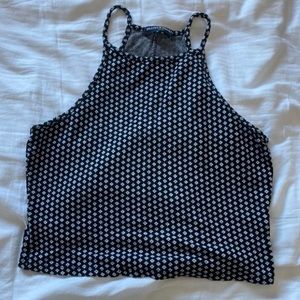 Brandy Black and White Halter